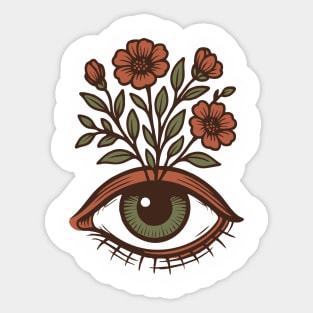 Floral Vision Sticker